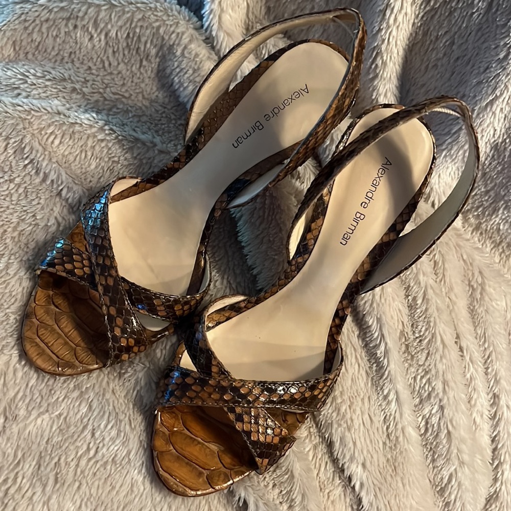 ALEXANDRE BIRMAN Whiskey Brown Heels